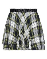 8pm - Military Mini Skirt Viscose, Virgin Wool, Acrylic, Polyester, Polyurethane - Lyst