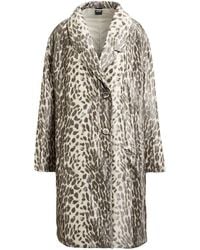 Aspesi - Lead Coat Polyester, Silk - Lyst