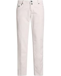 Luigi Borrelli Napoli - Pants Cotton, Elastane - Lyst