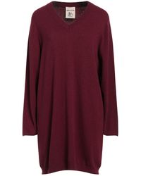 Semicouture - Garnet Mini Dress Cashmere, Polyamide - Lyst