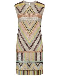 Valentino Kurzes Kleid - Natur