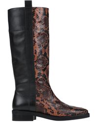 Janet & Janet Knee Boots - Brown