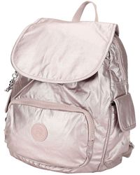 mochila kipling rosa pastel