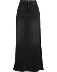 Mother - Denim Skirt Recycled Cotton, Lyocell, Cotton - Lyst