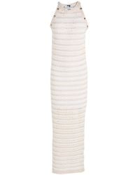 No Secrets - Ivory Maxi Dress Cotton, Polyamide, Polyester - Lyst