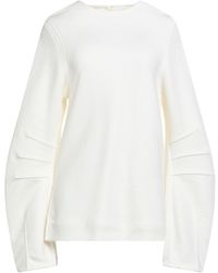 Jil Sander - Ivory Top Viscose, Polyamide, Elastane - Lyst