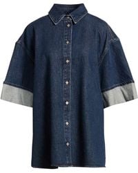 7 For All Mankind - Denim Shirt Cotton, Elastane - Lyst