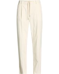 Tagliatore - Ivory Pants Cotton, Elastane - Lyst