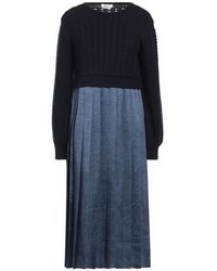 Aviu - Midnight Midi Dress Polyester, Elastane, Wool - Lyst