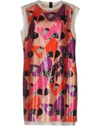 Lanvin - Mini Dress Polyester, Polyamide, Cotton, Linen, Silk - Lyst
