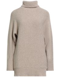 Alysi - Sand Turtleneck Virgin Wool - Lyst