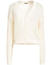 Maliparmi - Cream Cardigan Acrylic, Polyamide, Mohair Wool - Lyst