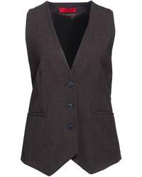 MAX&Co. - Tailored Vest Polyester, Virgin Wool, Elastane - Lyst