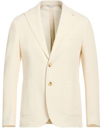 Manuel Ritz - Cream Blazer Cotton, Polyester - Lyst