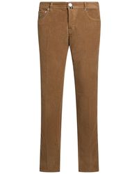 Luigi Borrelli Napoli - Pants Cotton, Elastane - Lyst