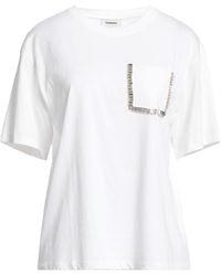 Sandro - T-Shirt Cotton, Brass, Glass - Lyst