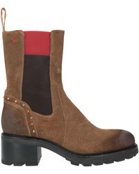 GIO+ - Khaki Ankle Boots Leather - Lyst