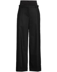 Sandro - Pants Polyester, Virgin Wool, Elastane - Lyst