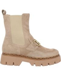 Mjus - Taupe Ankle Boots Leather - Lyst