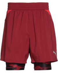 Herren Bekleidung Kurze Hosen Bermudas PUMA Synthetik Shorts & Bermudashorts in Rot für Herren 