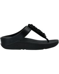 Fitflop Toe Post Sandals - Black