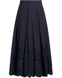 Erdem - Midnight Midi Skirt Cotton, Polyester, Elastane - Lyst