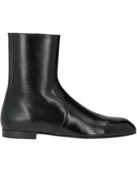 KHAITE - Ankle Boots Leather - Lyst