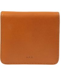 A.P.C. - Wallet Soft Leather - Lyst