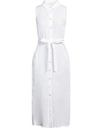 120% Lino - Midi Dress - Lyst