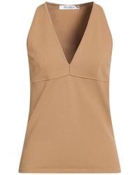 Max Mara - Sfilata Camel Top Viscose, Polyester - Lyst