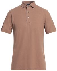 Lardini - Camel Polo Shirt Cotton - Lyst