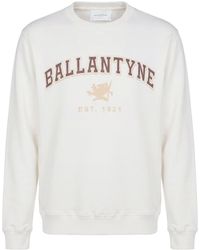 Ballantyne - Cream Sweatshirt Cotton - Lyst