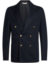 Paoloni - Midnight Blazer Cotton, Virgin Wool, Acrylic, Polyamide - Lyst