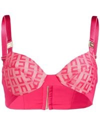 Elisabetta Franchi - Fuchsia Top Polyamide, Elastane - Lyst