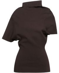 Rick Owens - T-Shirt Viscose, Polyester, Polyamide, Elastane - Lyst