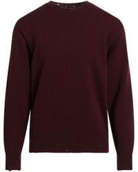 Amaranto - Plum Sweater Wool, Cashmere - Lyst