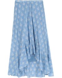 Maje Long Skirt - Blue