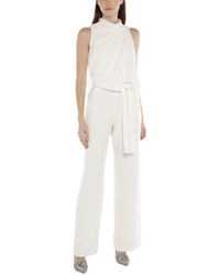 halston heritage white jumpsuit