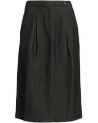 Massimo Alba - Dark Midi Skirt Wool, Cotton - Lyst