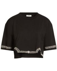 Sandro - T-Shirt Cotton - Lyst