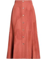 Agnona - Midi Skirt - Lyst