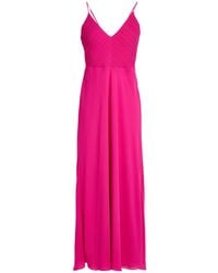 Patrizia Pepe - Fuchsia Maxi Dress Polyester - Lyst
