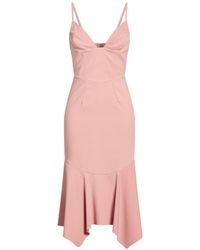 DSquared² - Antique Rose Midi Dress Polyester, Elastane - Lyst