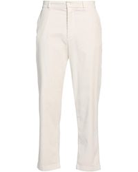 UNIFORM - Ivory Pants Cotton, Modal, Elastane - Lyst