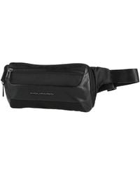 Piquadro - Belt Bag Leather, Nylon, Polyester, Metal, Synthetic Fibers - Lyst
