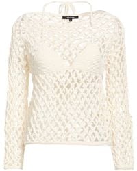 BOTTER - Cream Sweater Ecovero Viscose, Nylon, Merino Wool - Lyst
