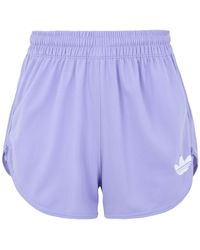 womens purple adidas shorts