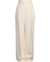 Rochas - Ivory Pants Silk - Lyst
