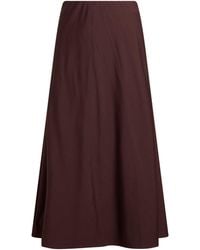 Brunello Cucinelli - Chocolate Midi Skirt Virgin Wool, Viscose, Elastane - Lyst