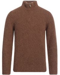 Eleventy - Platinum Camel Turtleneck Cashmere, Alpaca Wool, Silk - Lyst